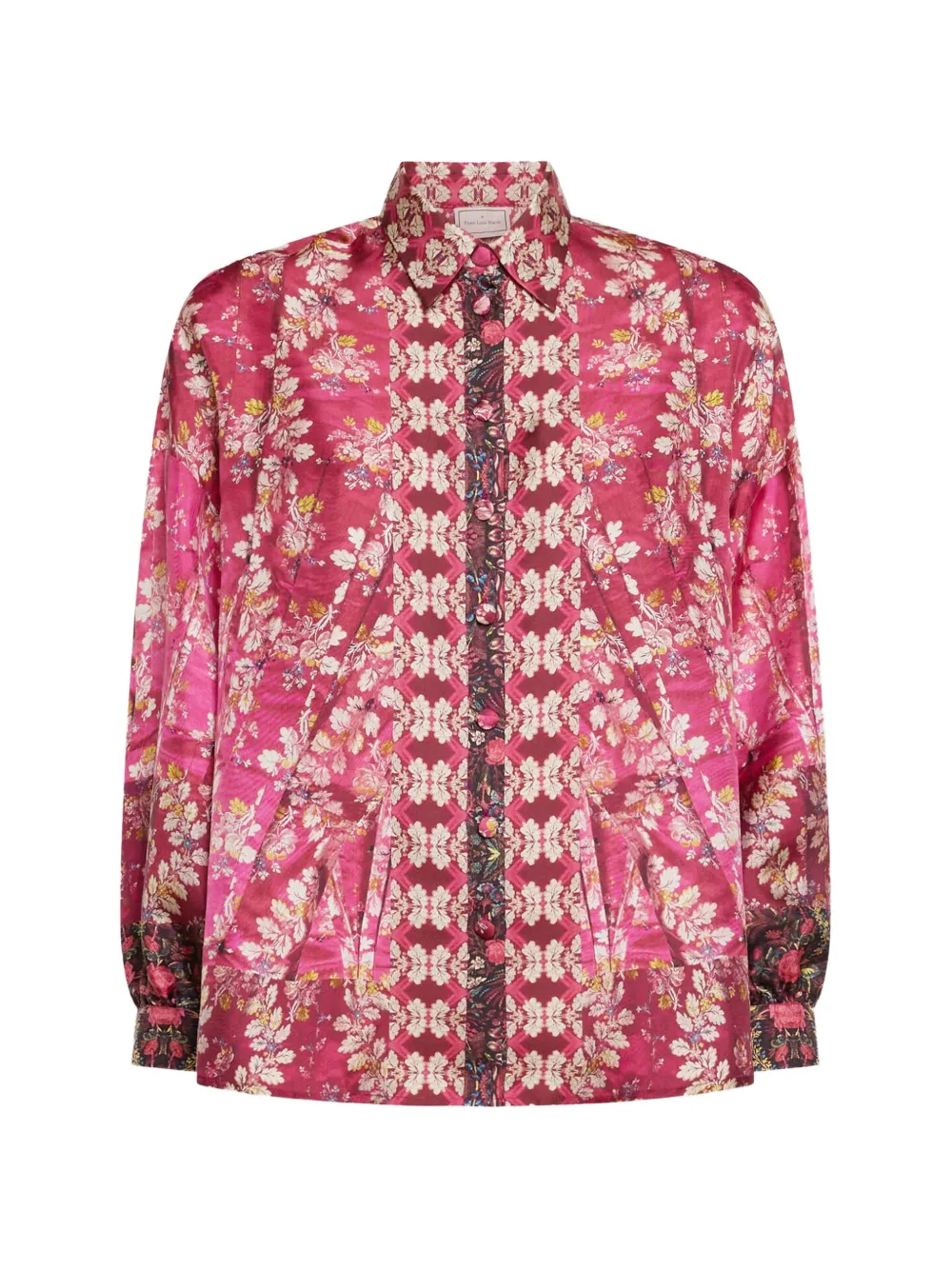 Pierre-Louis Mascia Aloe long-sleeve floral shirt - Rosa