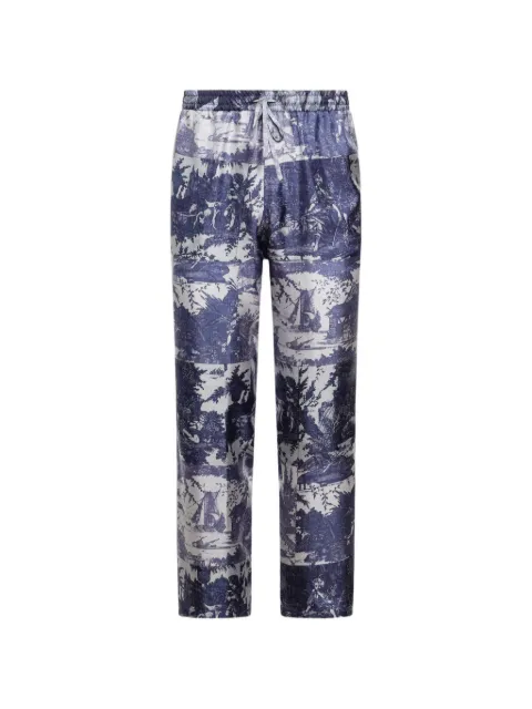 Pierre-Louis Mascia Aloe toile-de-jouy-print straight trousers