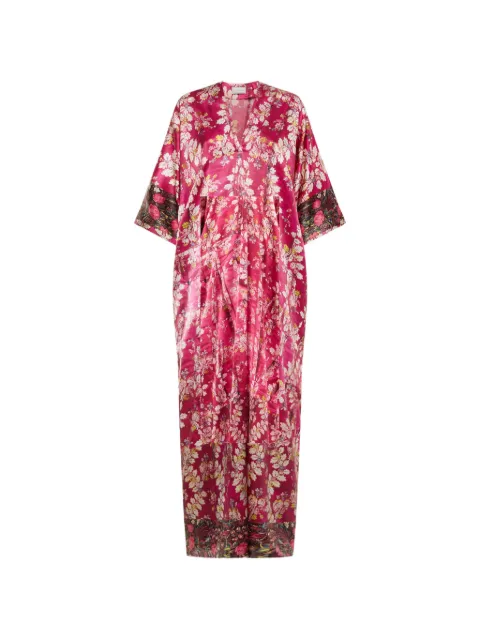 Pierre-Louis Mascia floral-print V-neck kaftan