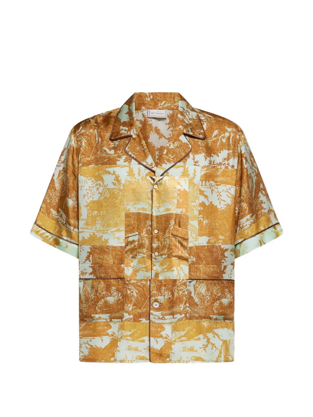 Pierre-Louis Mascia Aloe silk shirt - Giallo