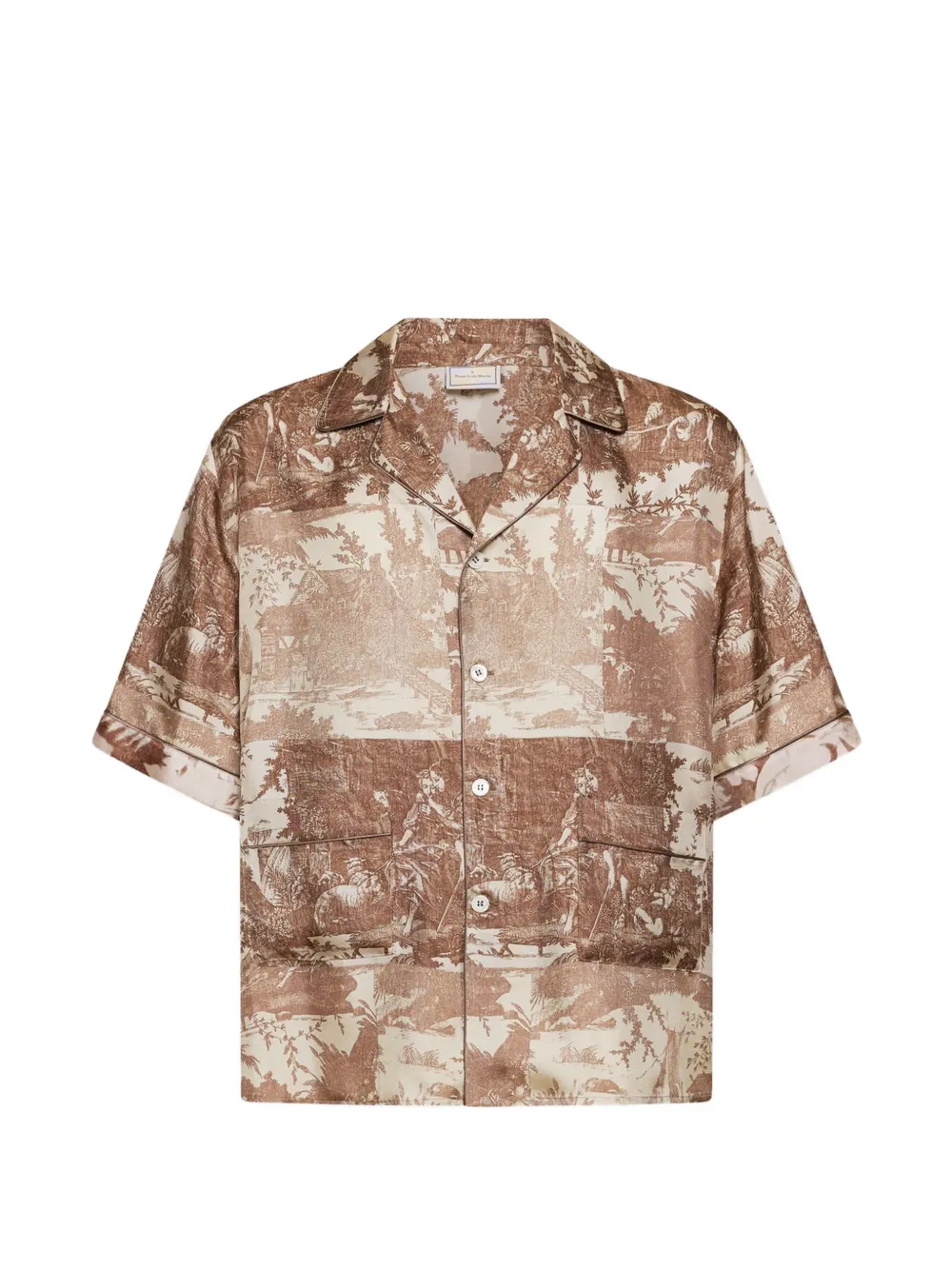 Pierre-Louis Mascia Aloe short-sleeve shirt - Marrone