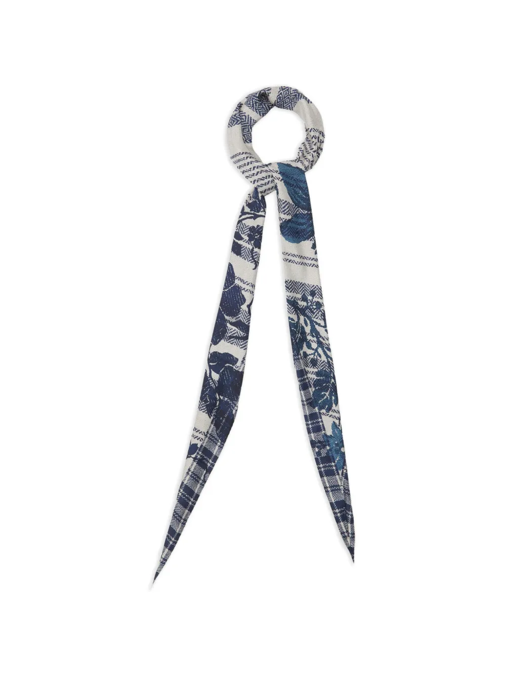 Pierre-Louis Mascia Aloeuw floral-print scarf - Blu