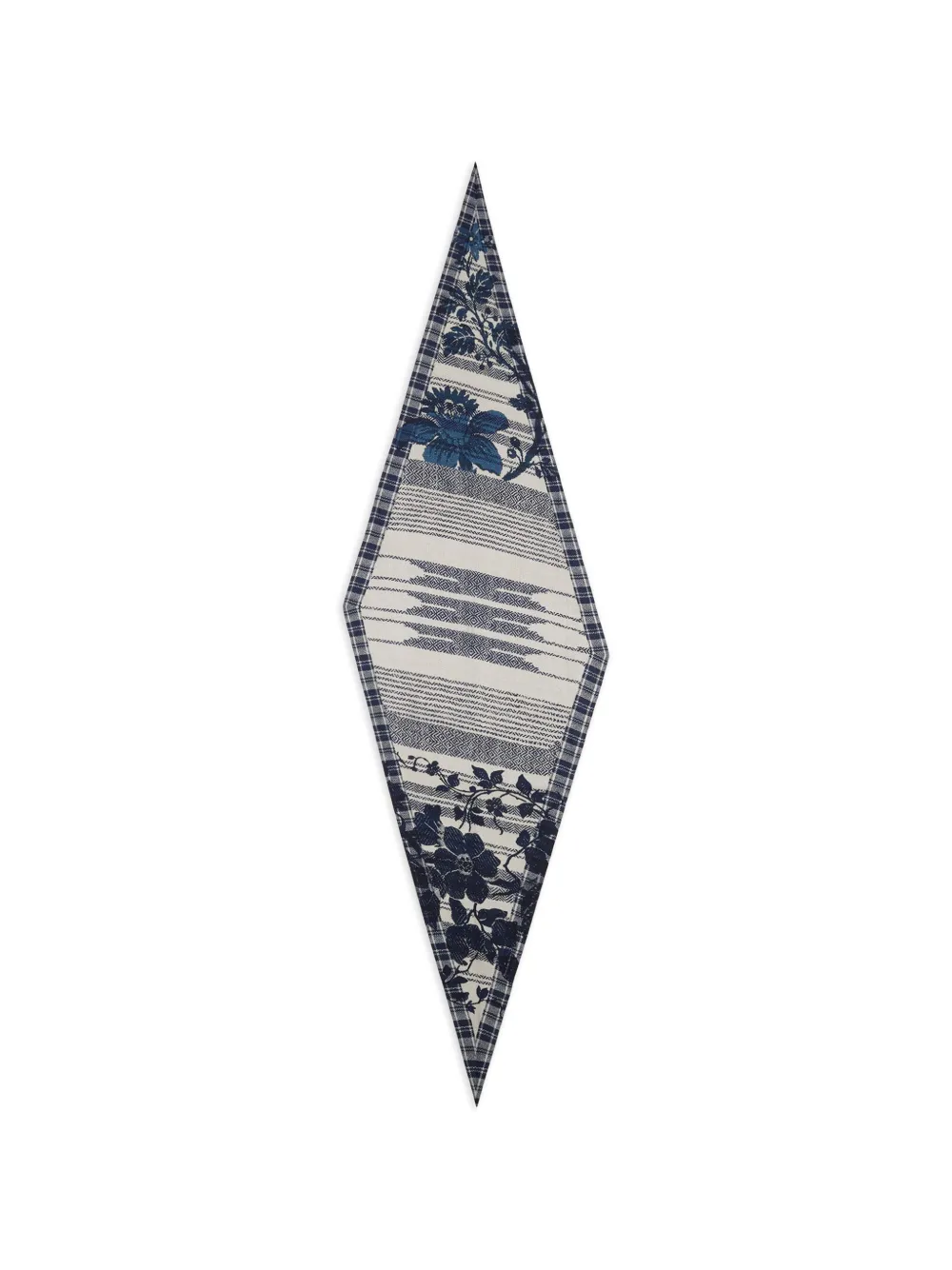 Pierre-Louis Mascia Aloeuw sjaal met bloemenprint Blauw