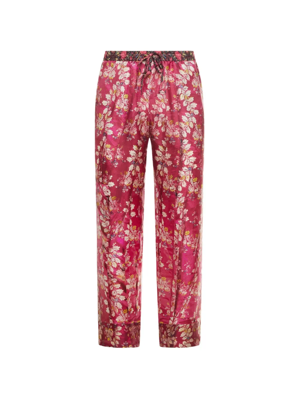 Pierre-Louis Mascia Pantaloni dritti Aloe con motivo floreale - Rosa