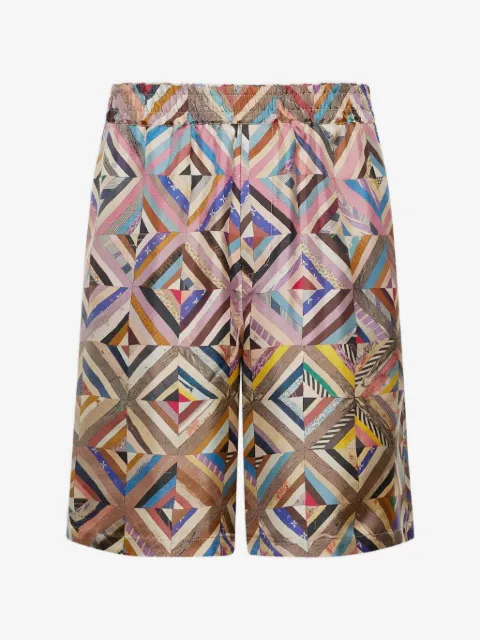 Pierre-Louis Mascia geometric-pattern shorts