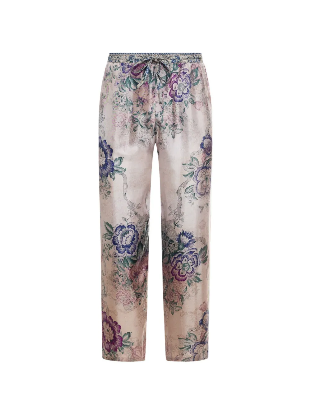 Pierre-Louis Mascia floral-print trousers - Bianco