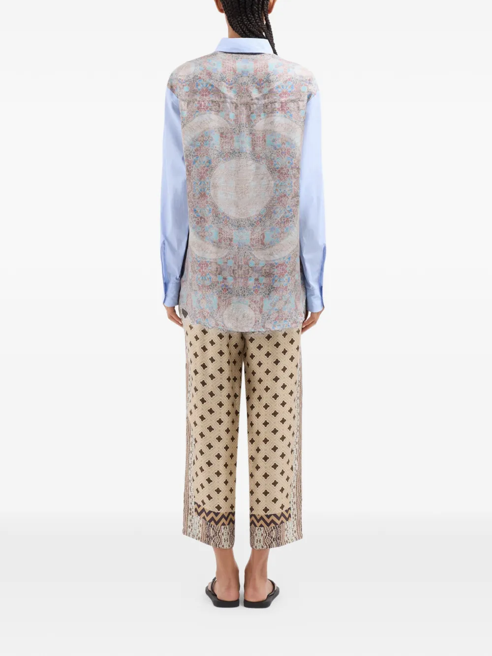 Pierre-Louis Mascia Alorhi shirt met print en borstzak Blauw
