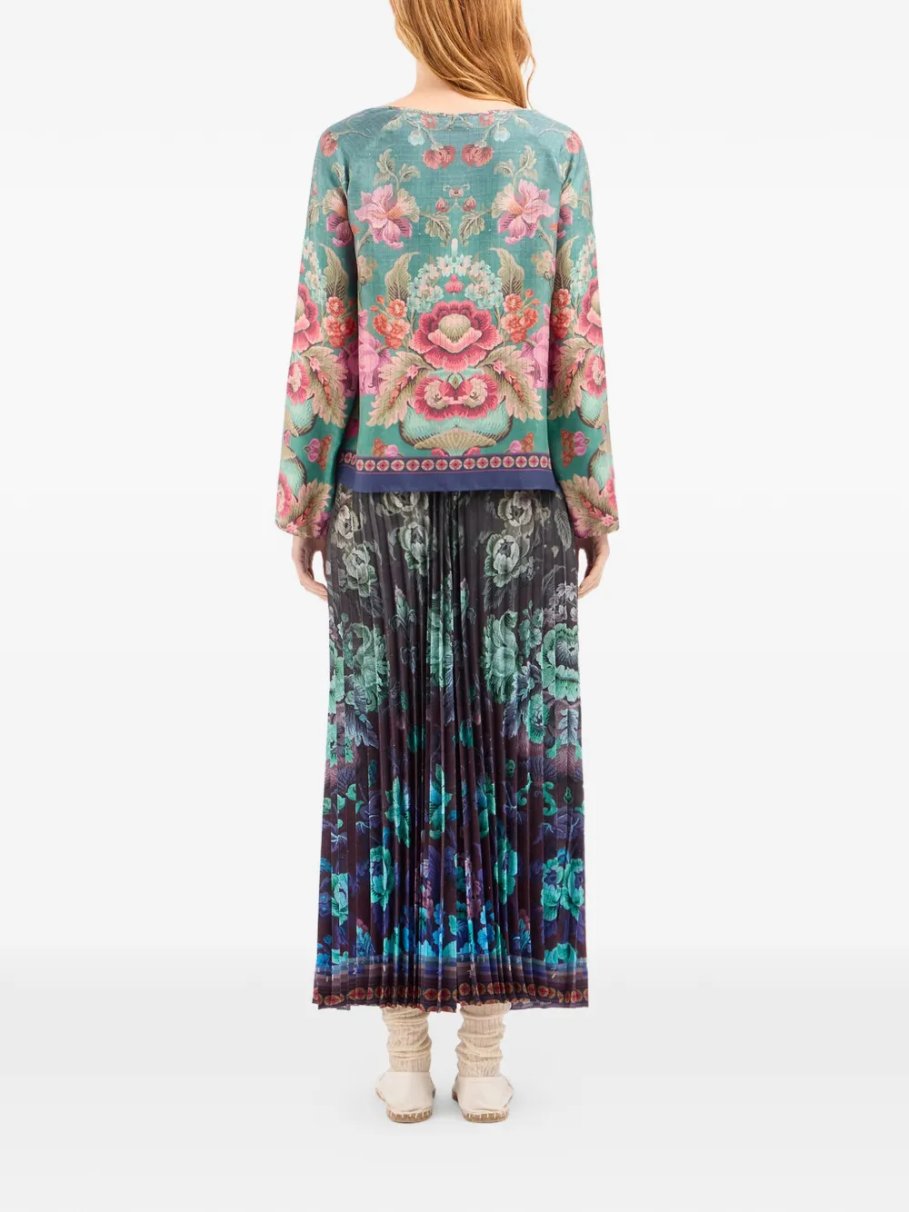 Aloe Long-Sleeve Floral Blouse