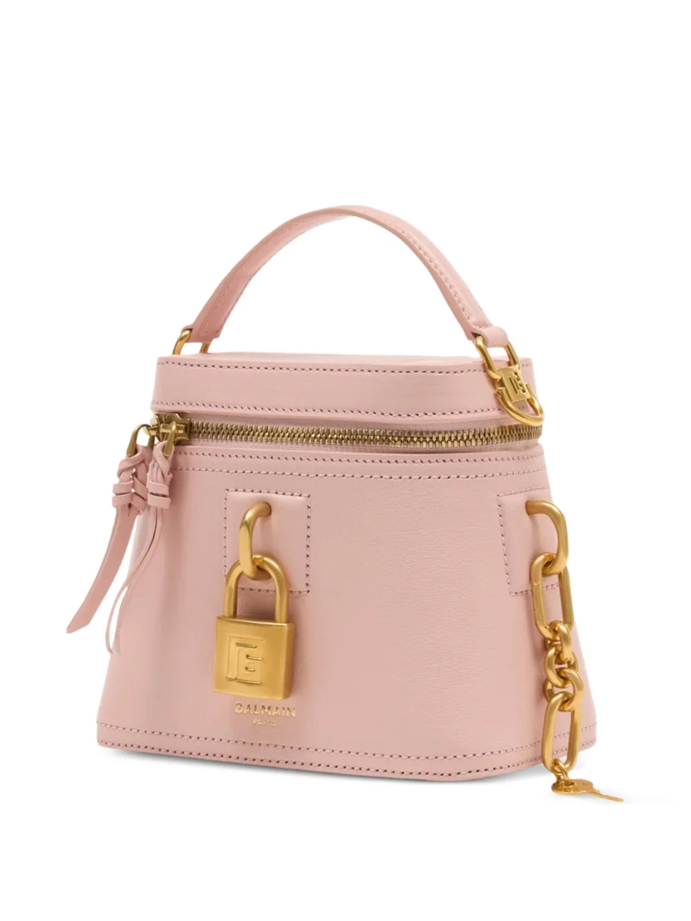  Balmain Pulse Vanity Padlock Tote Bag - Pink 