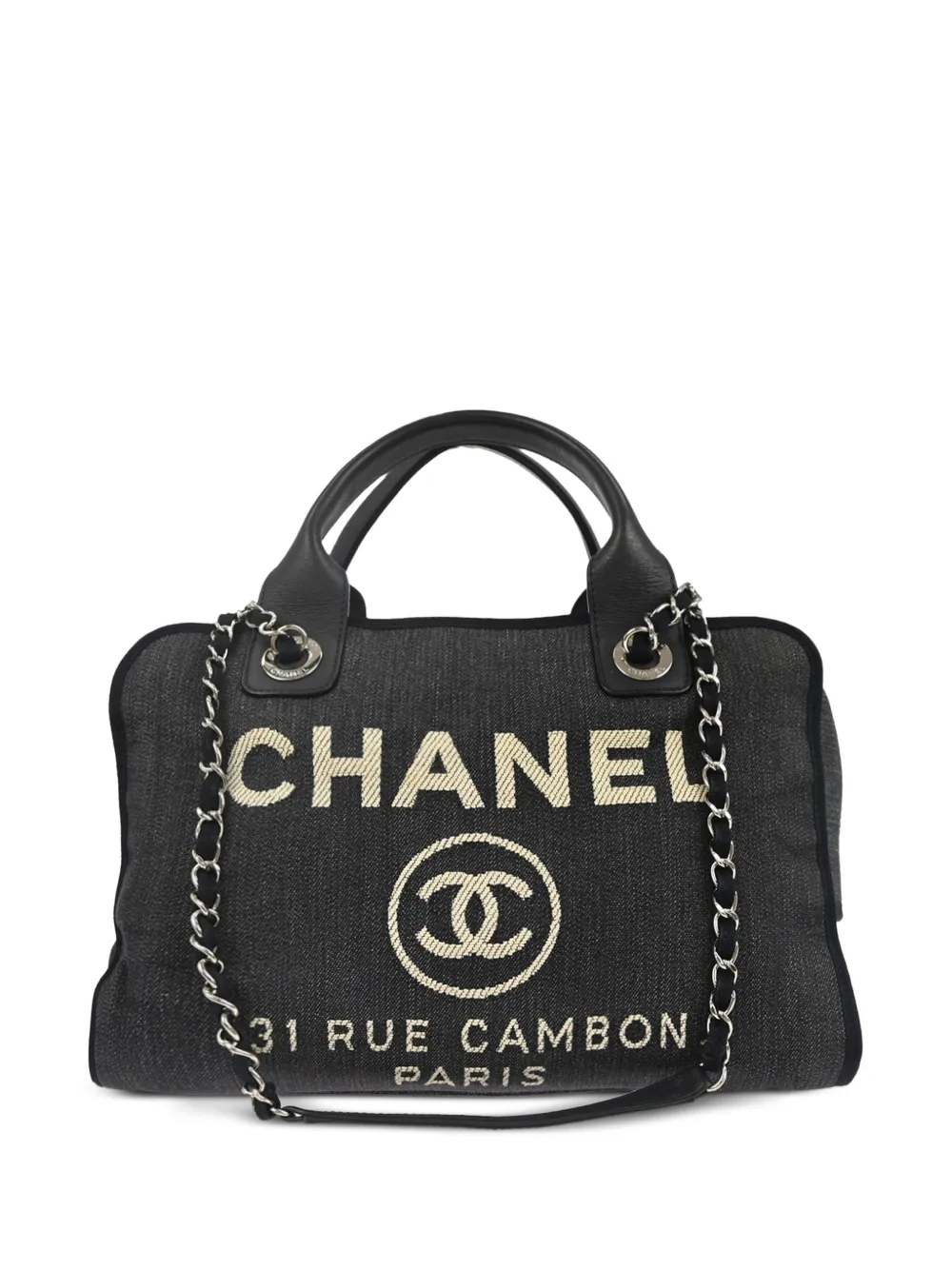 CHANEL Pre-Owned Borsa tote Deauville 2015 - Nero