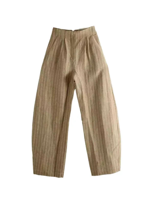 Cortana Edith Striped Trousers in Neutrals