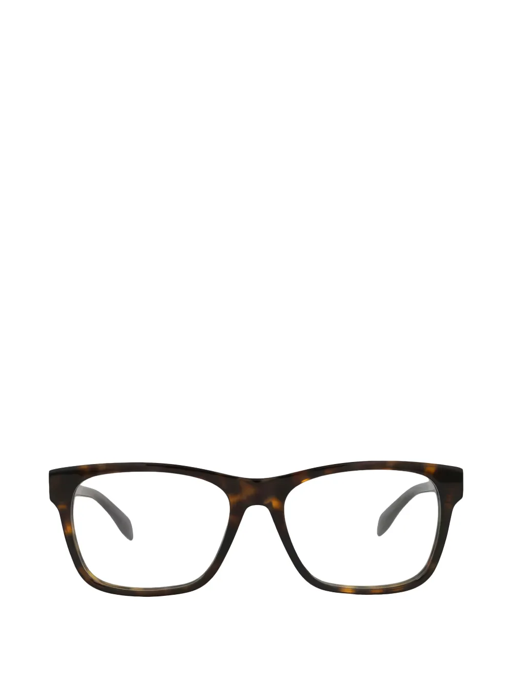 Alexander McQueen Eyewear square-frame glasses - Marrone