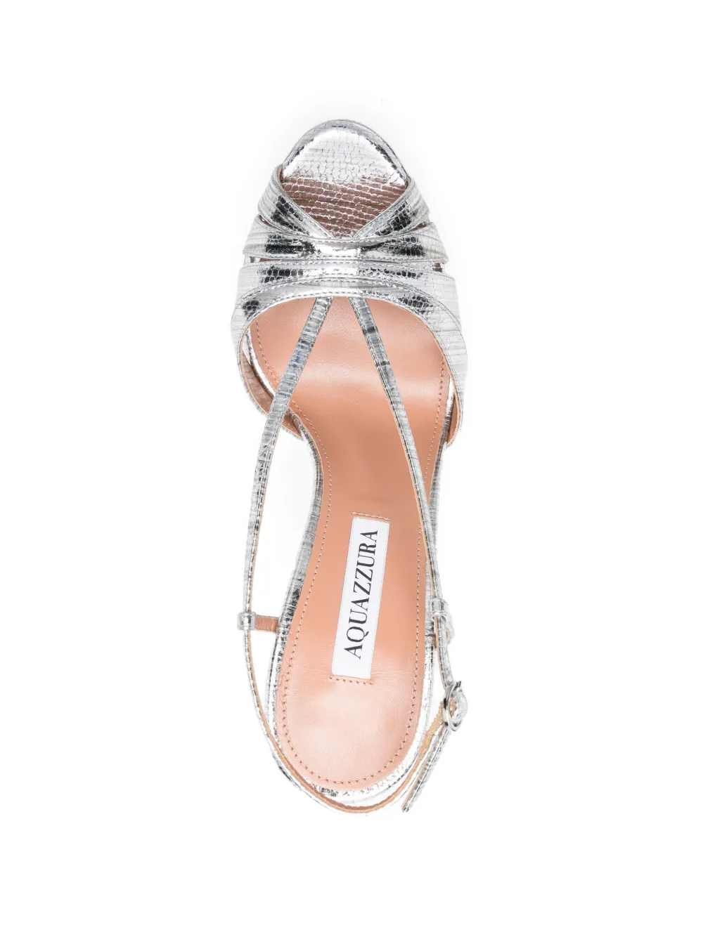 Aquazzura Aimée sandalen met bandjes Zilver