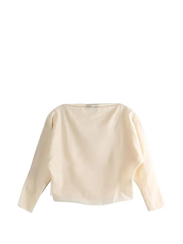 Cortana Boat Neck Top in Neutrals