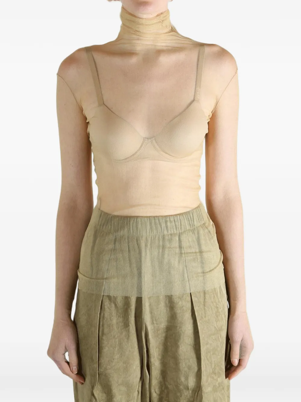 Cortana Pleated Top - Neutrals 