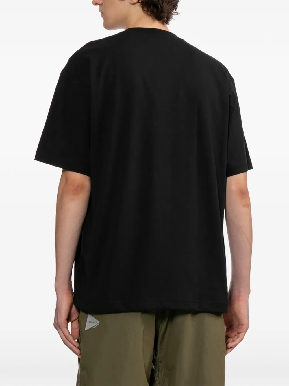 and Wander T-shirt met logo Zwart