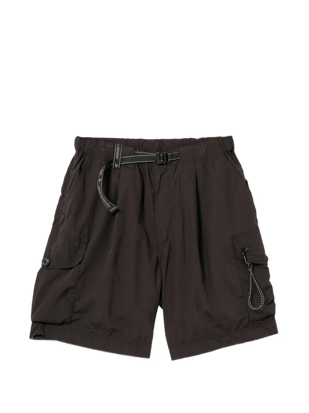 And Wander Shorts met cargo zak Zwart