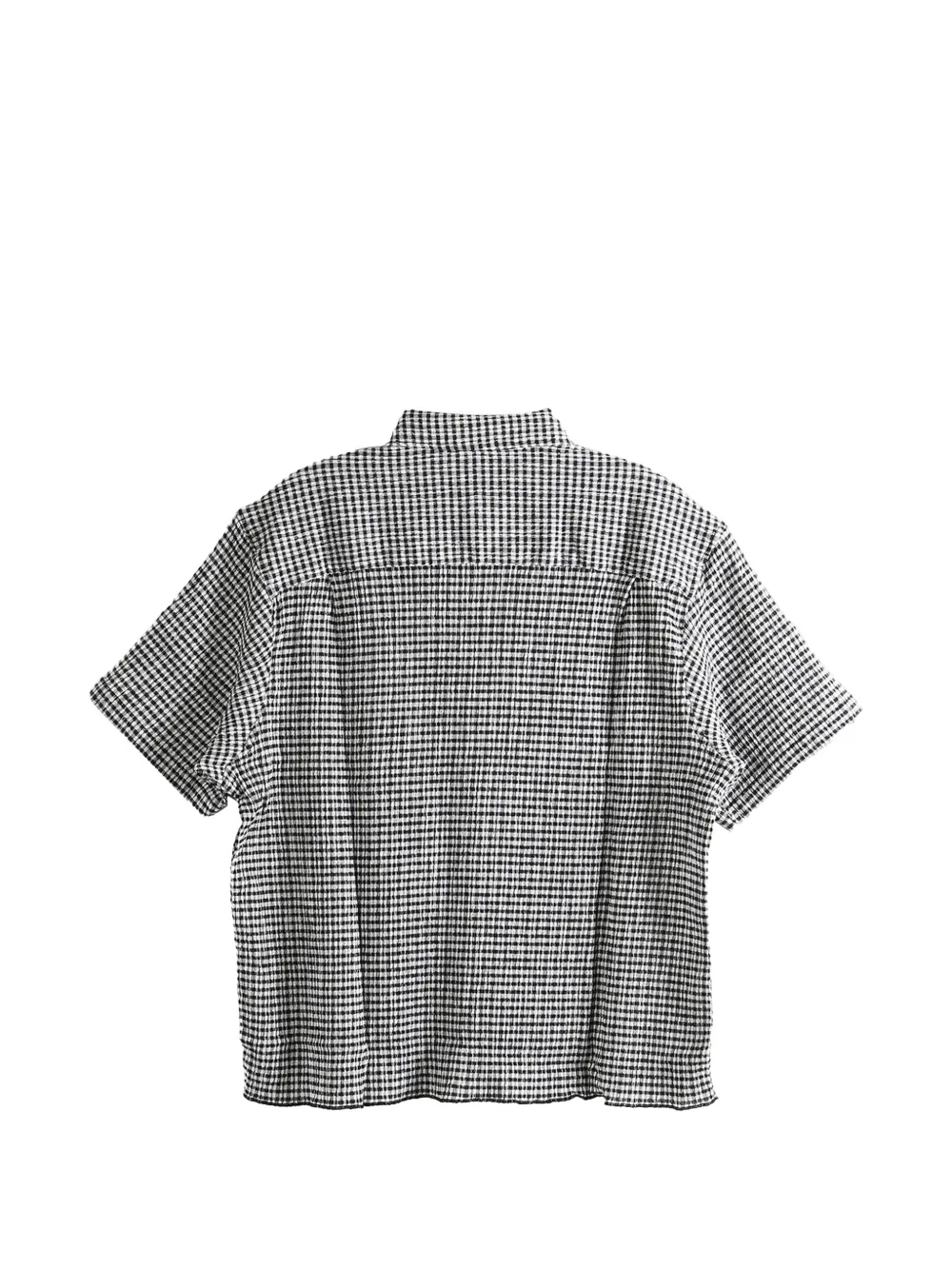 Stüssy Crinkled Checked short-sleeve Shirt | White | FARFETCH JO
