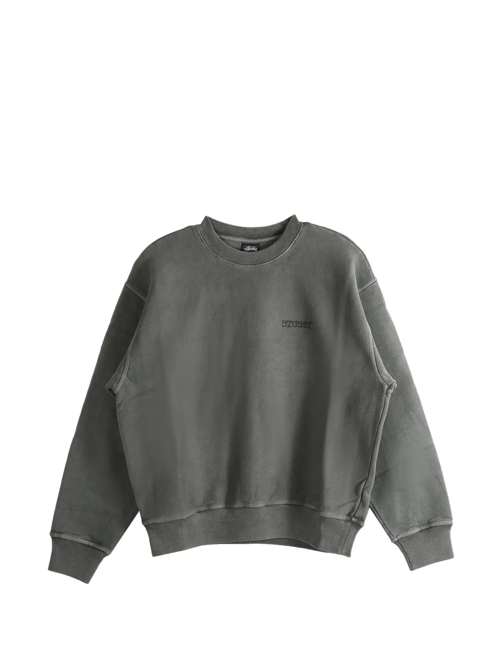 Stüssy Jumbo pigment-dyed sweatshirt - Grigio