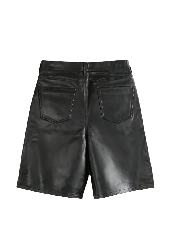 Stüssy Big Ol Leather Shorts | Black | FARFETCH SG