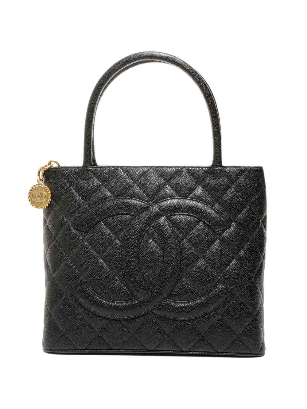CHANEL Pre-Owned 2008-2009 Medallion CC mark tote bag - Nero