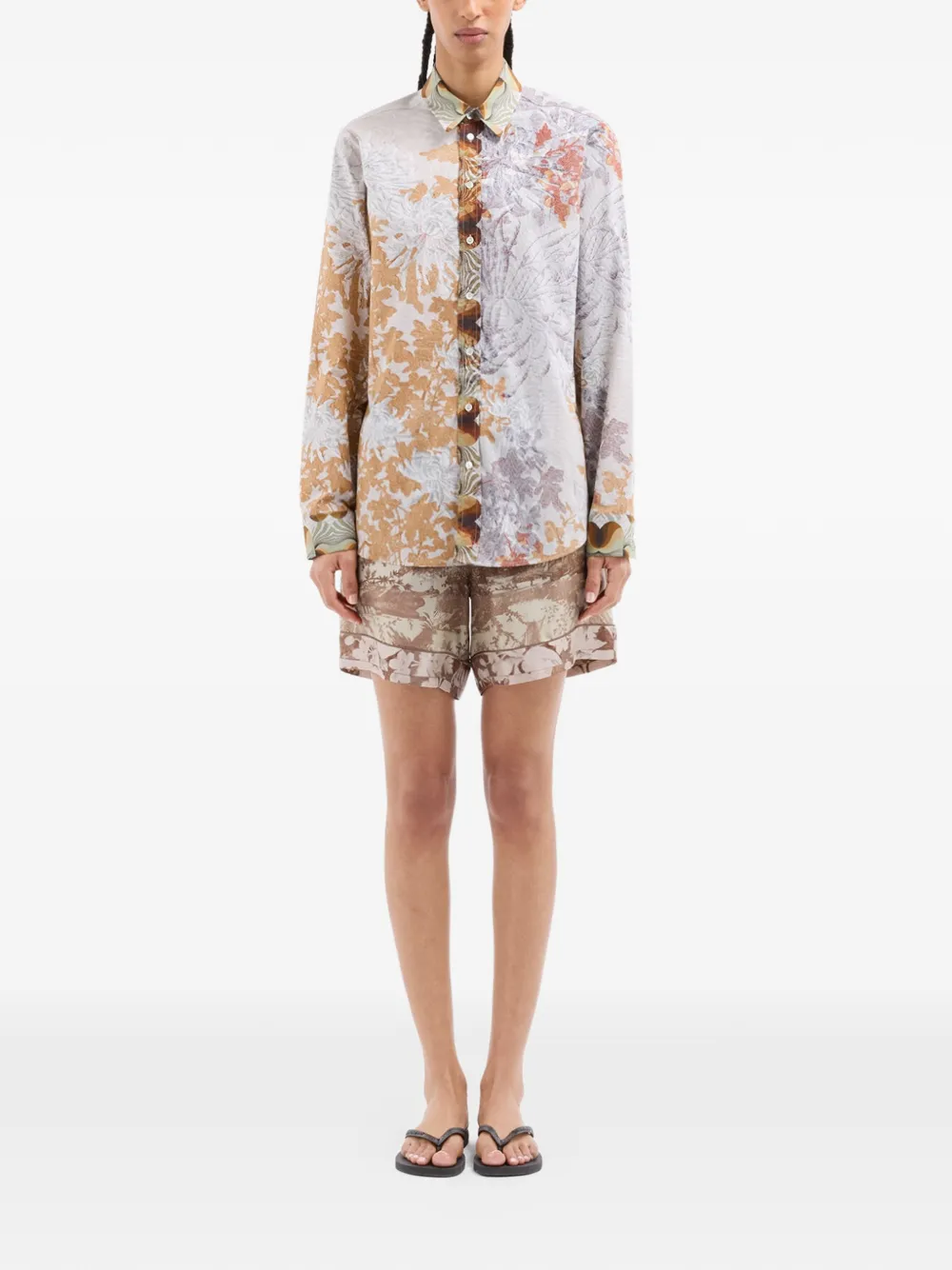Diomede Floral-Print Longsleeve Shirt