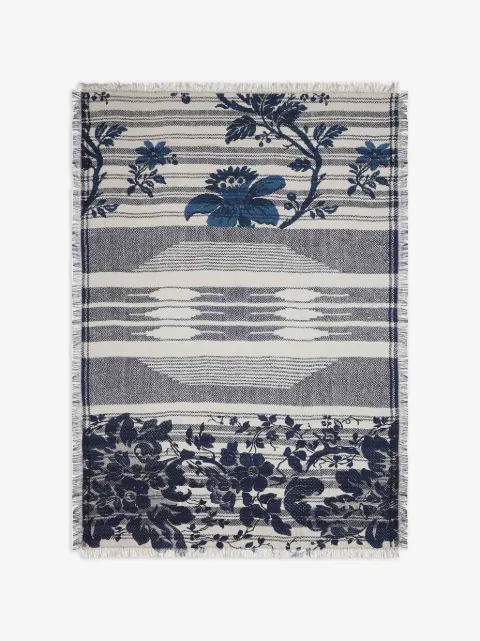 Pierre-Louis Mascia Aloeuw geometric floral silk scarf