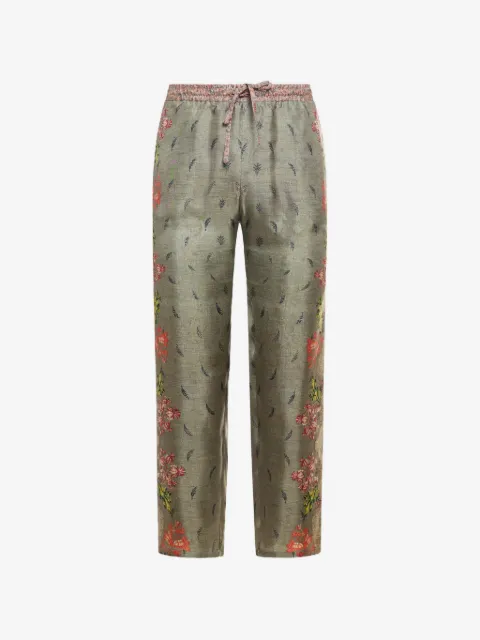 Pierre-Louis Mascia floral-print drawstring trousers
