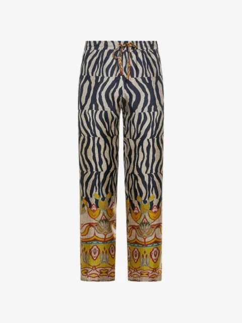 Pierre-Louis Mascia Aloe zebra-print trousers