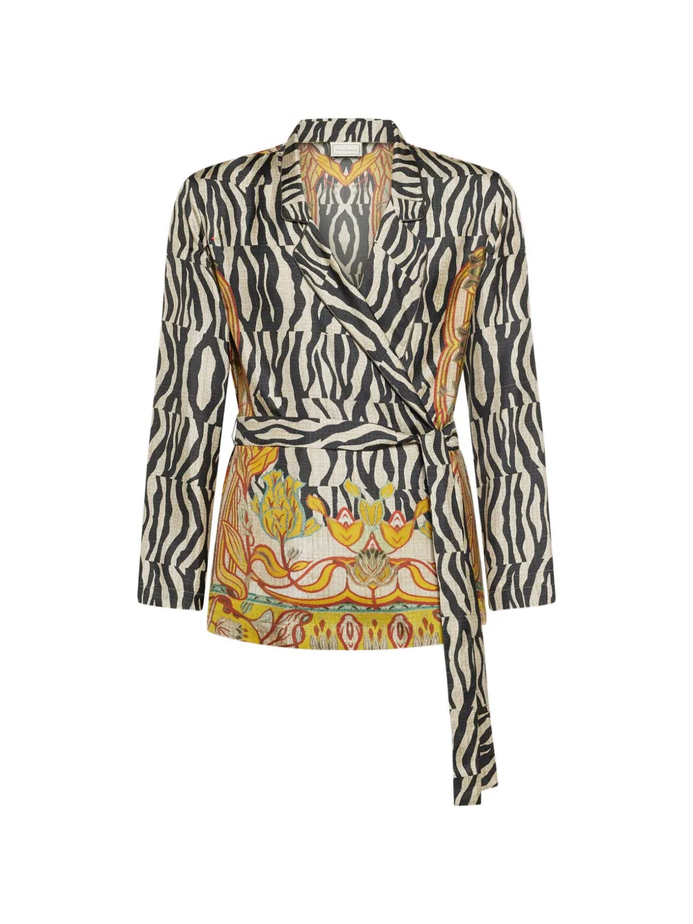 Pierre-Louis Mascia Aloe zebra floral jacquard jacket - Toni neutri