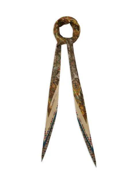 Pierre-Louis Mascia Aloeuw floral paisley silk scarf