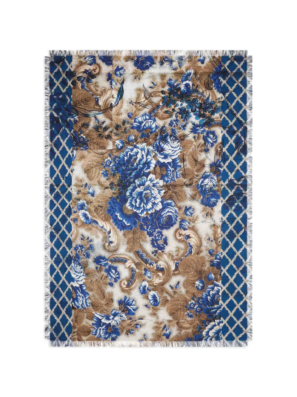 Pierre-Louis Mascia Aloeuw floral geometric shawl - Toni neutri