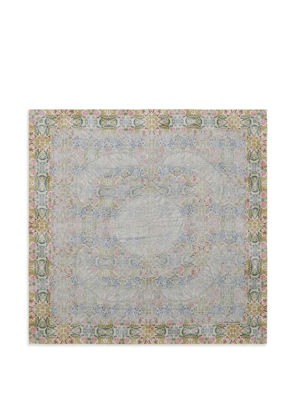 Pierre-Louis Mascia Cialda floral-pattern scarf - Blu