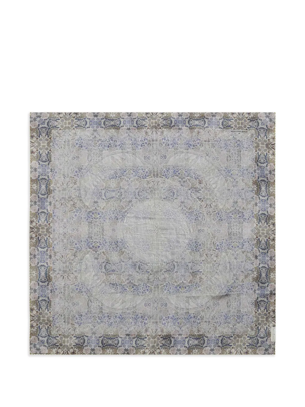  Pierre-louis Mascia Cialda Floral-pattern Scarf - Blue 