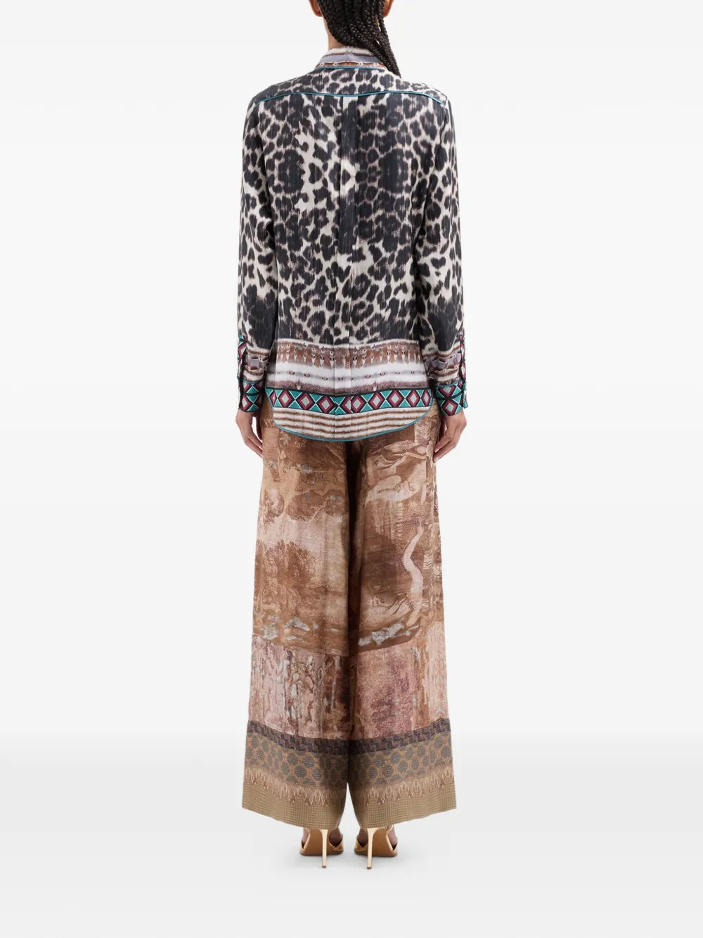 Aloe Leopard-Print Silk Shirt