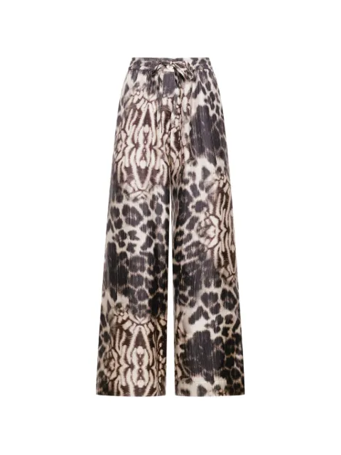 Pierre-Louis Mascia Aloe leopard-print palazzo trousers
