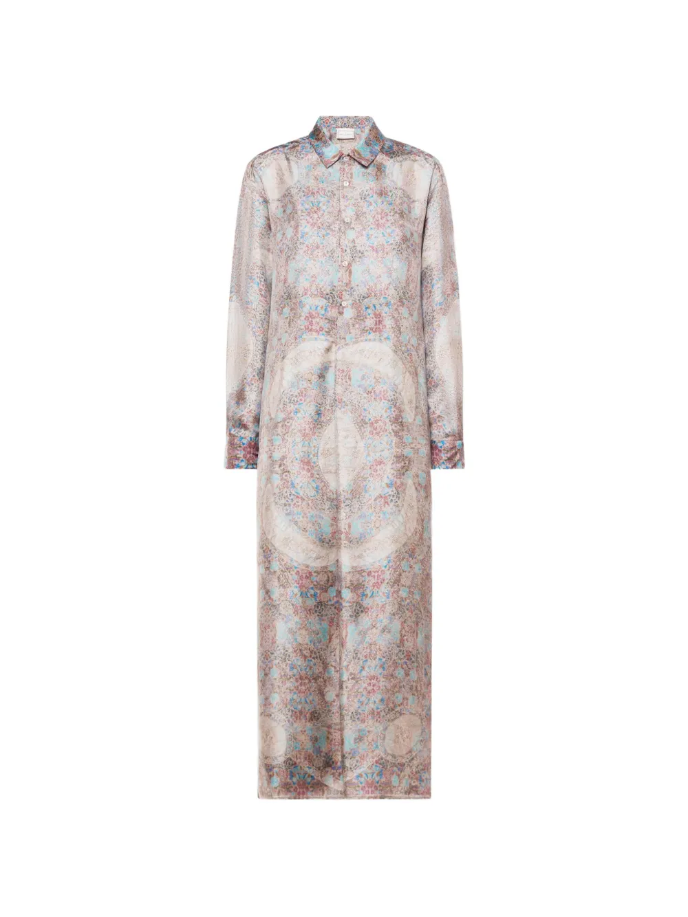 Pierre-Louis Mascia Aloe floral-print maxi dress - Blu
