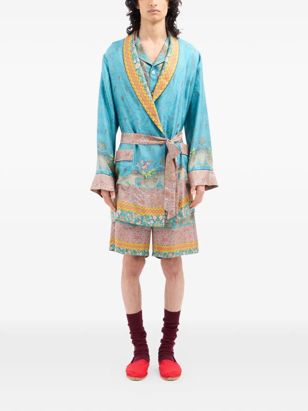 Pierre-Louis Mascia Aloe jas met paisley-print Blauw