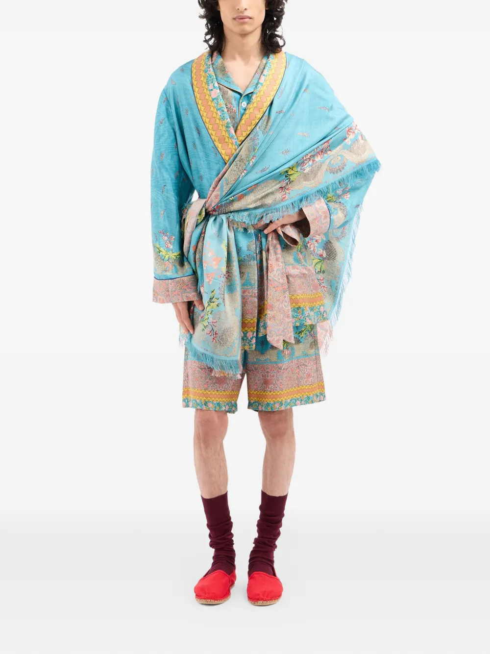 Pierre-Louis Mascia Aloe jas met paisley-print Blauw