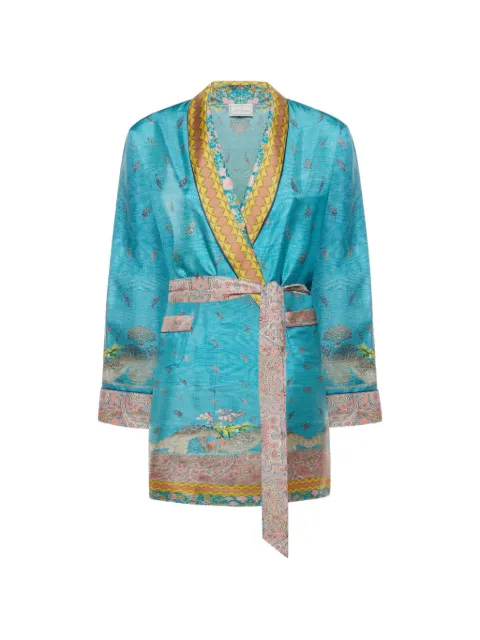 Pierre-Louis Mascia Aloe paisley-print coat