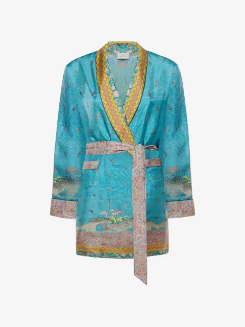 Pierre-Louis Mascia Aloe paisley-print coat