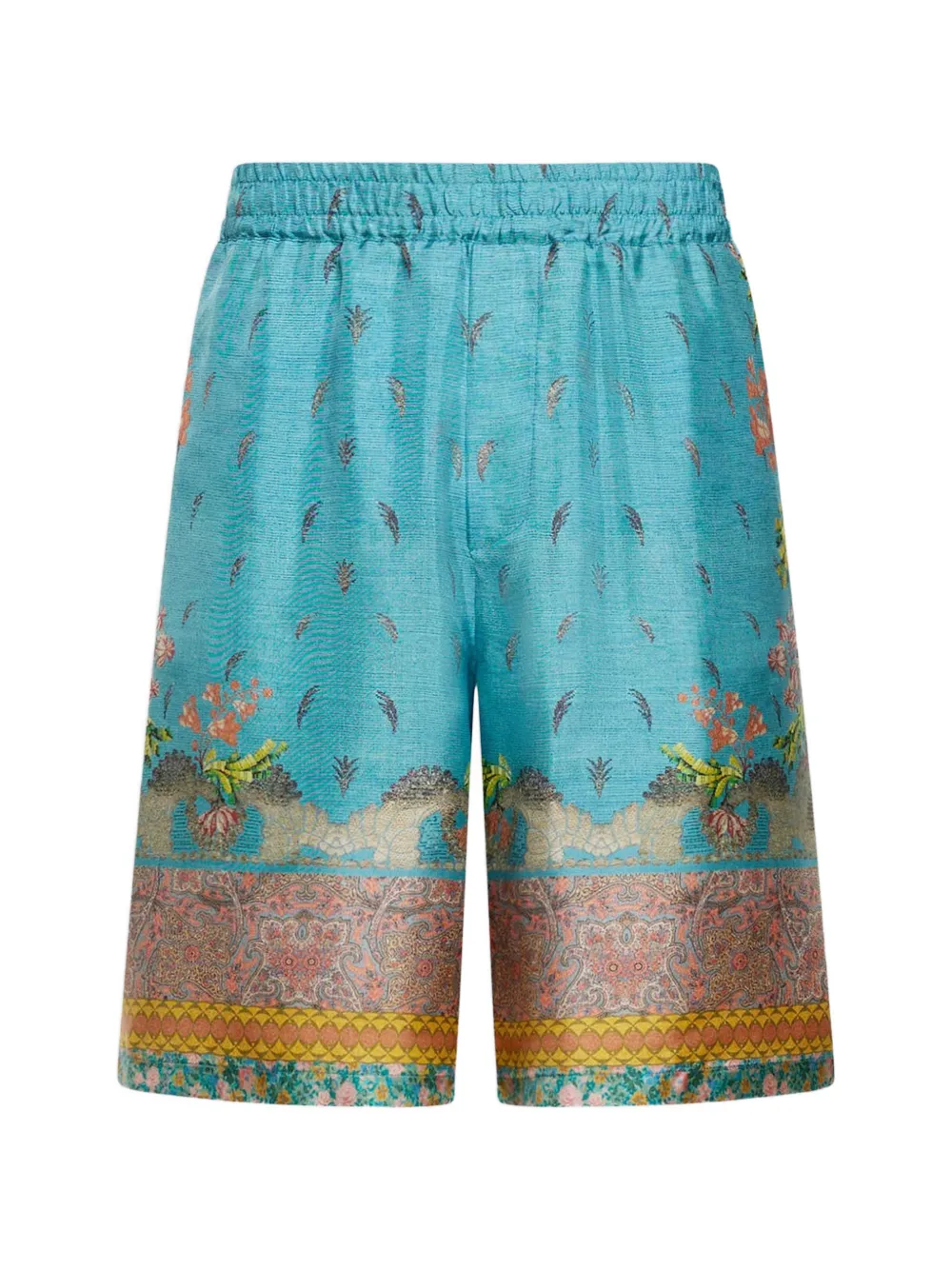 Pierre-Louis Mascia Aloe paisley-print shorts - Blu
