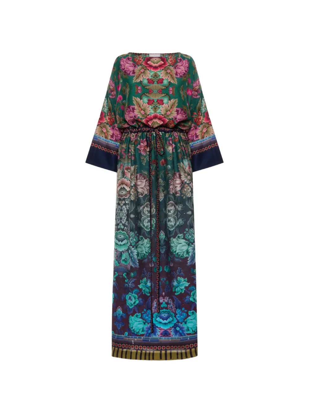 Pierre-Louis Mascia belted floral-print maxi dress - Verde