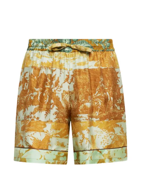 Pierre-Louis Mascia Aloe floral-print shorts