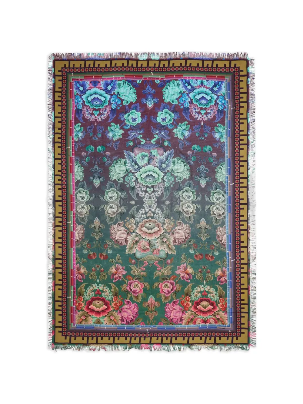 Pierre-Louis Mascia Aloeuw floral-print silk scarf - Verde