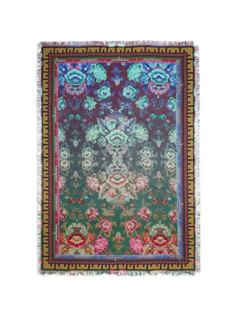 Pierre-Louis Mascia Aloeuw tørklæde i silke med blomstertryk