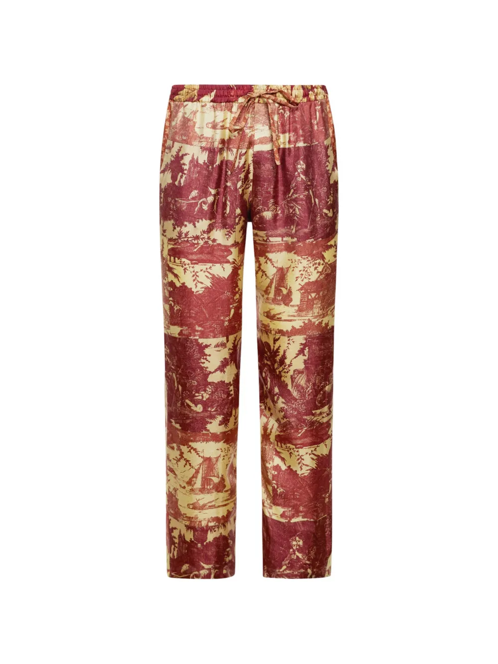 Pierre-Louis Mascia Aloe straight trousers - Rosso