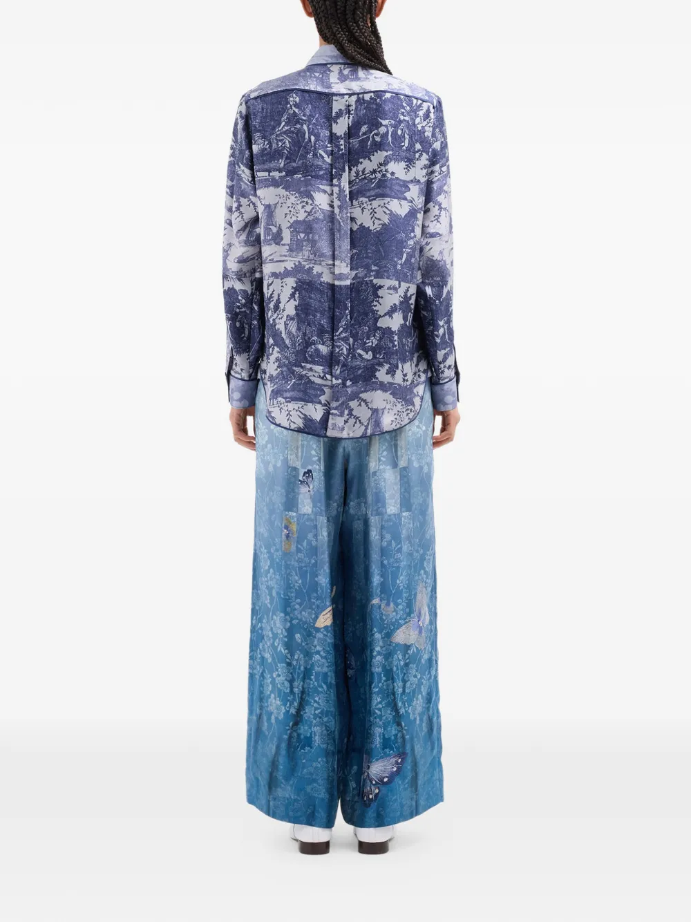 Pierre-Louis Mascia Aloe blouse met lange mouwen Blauw