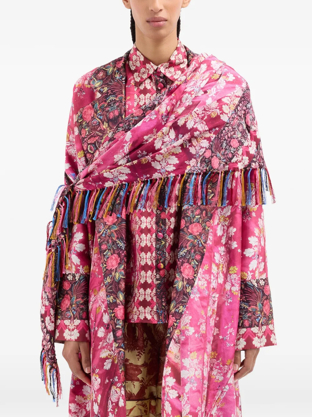 Aloeuw Floral-Print Scarf
