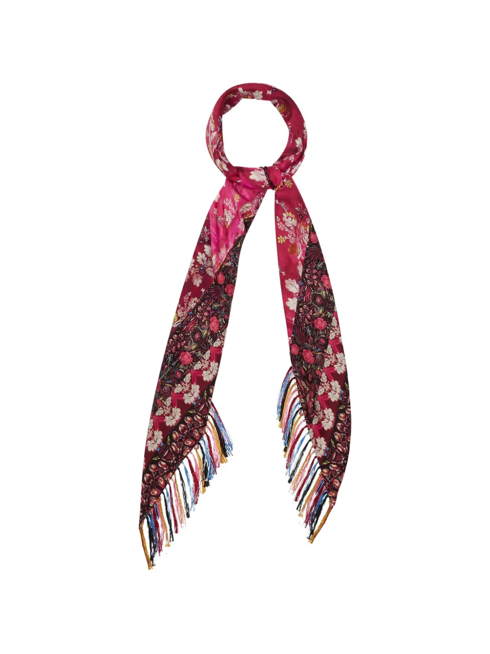 Pierre-Louis Mascia Aloeuw floral-print scarf - Rosso